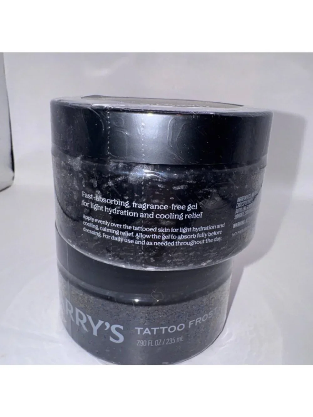 Harry’s Tattoo Frost, Tattoo Aftercare Gel for Hydration & Vibrancy Fragrance 2X